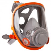 Маска полнолицевая Jeta Safety 5950, силикон, ударопрочный поликарбонат, защитная пленка, без фильтров, размер L, 5950-L